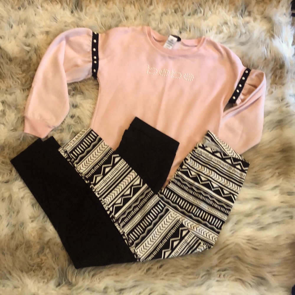 New Bebe Shirt & Leggings Set (Girls 14/16)